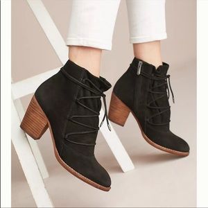 Sam Edelman Millard Black Lace Up Ankle Boots